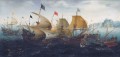 Aert Anthonisz La batalla de Cádiz 1608 Batallas navales